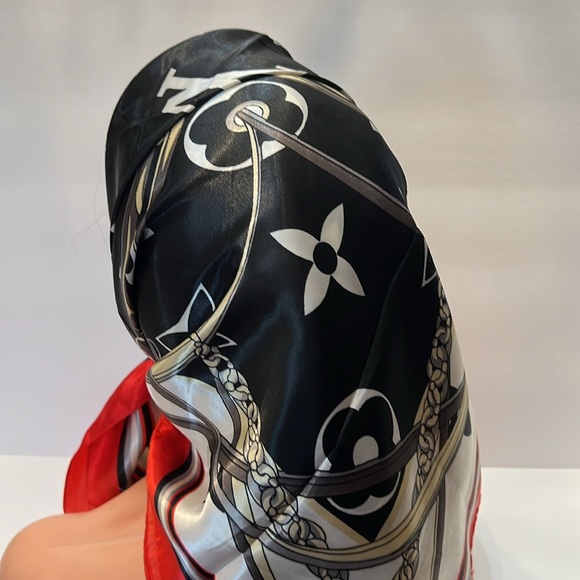 New Inspired Black Multi Colored Fashion Scarf - Picture 9 of 9